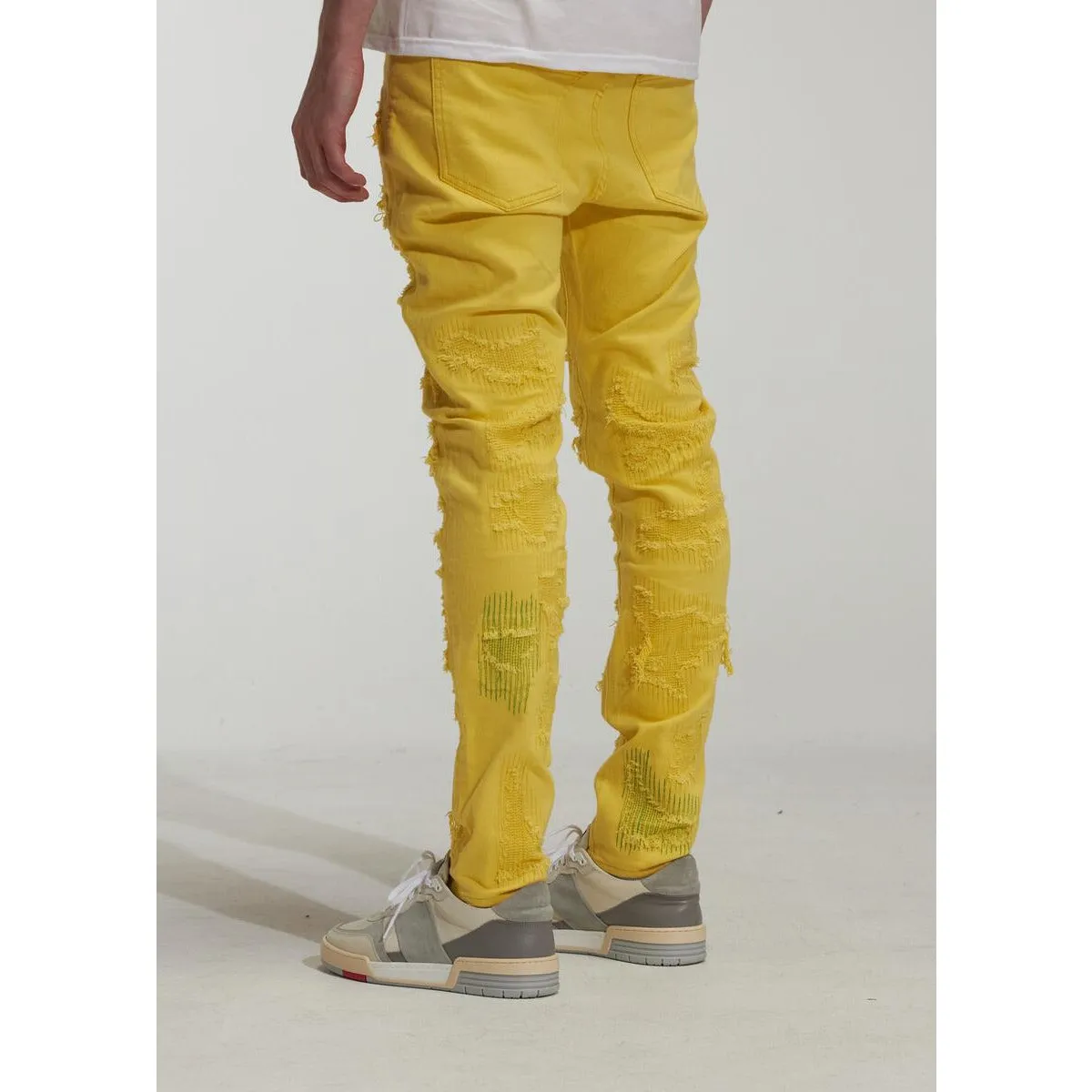 Embellish Marvin Yellow Denim Jeans (EMBSP222-119)