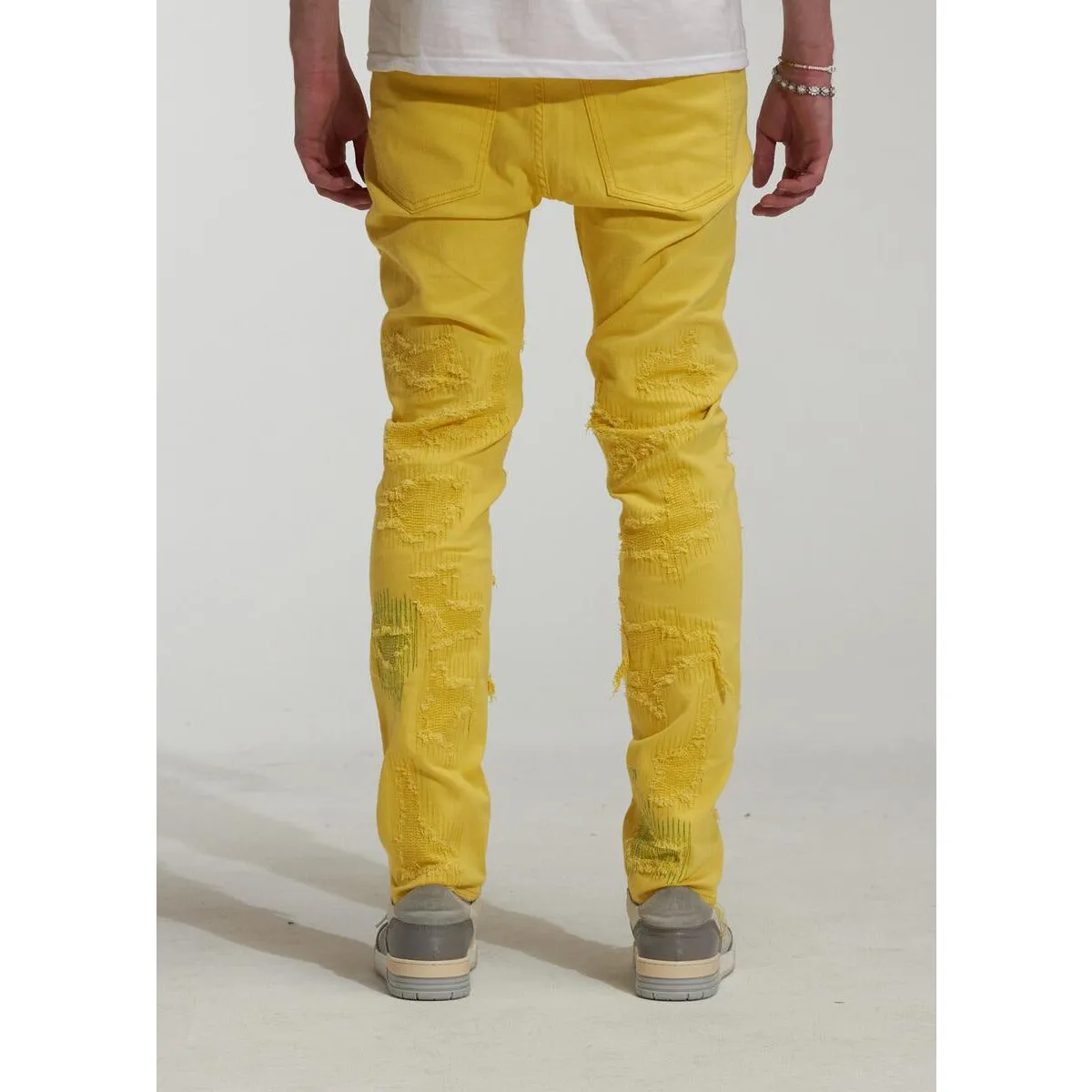 Embellish Marvin Yellow Denim Jeans (EMBSP222-119)