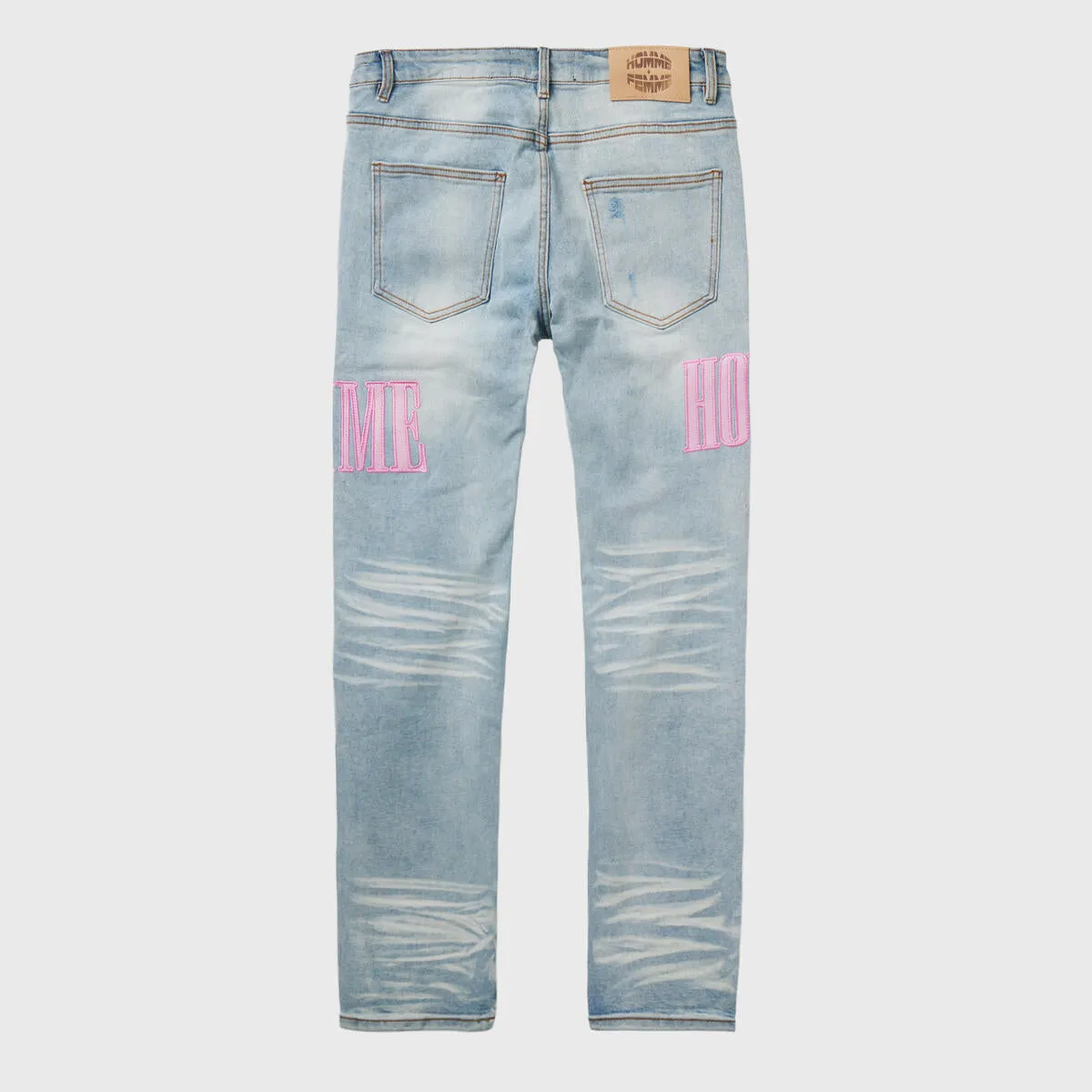 Homme   Femme "Letterman" Blue Denim w/Powder Pink