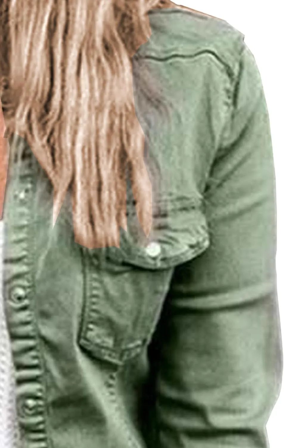 JEKE-DG Women's Military Stylish Long Sleeve Jacket Lightweight Zip Up Outdoor Jacket Coat Solid Trendy Field Safari Jackets