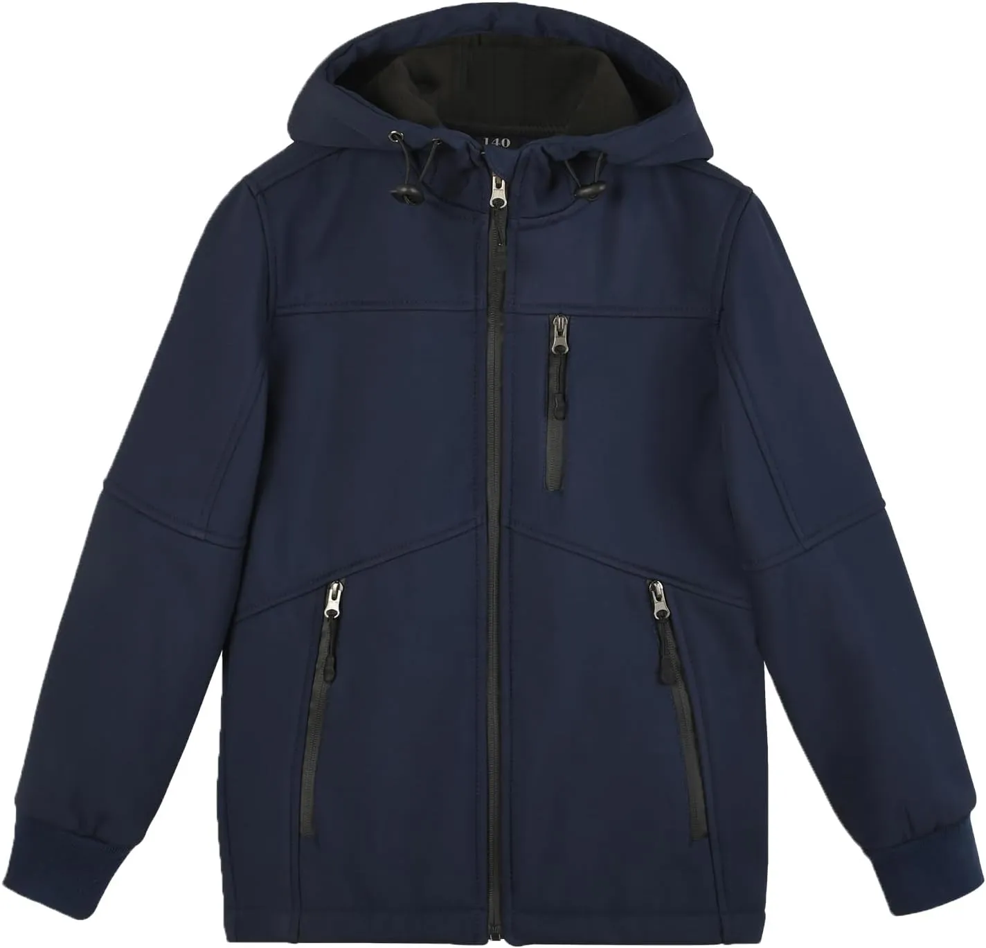 Lansbojun Boys Spring Jacket Waterproof Soft Shell Jacket Hooded Coat Full Zip