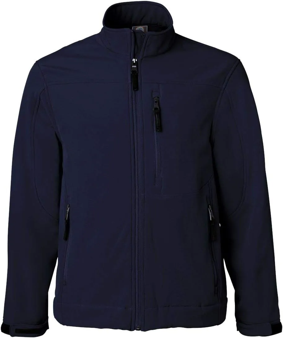 Men’s 100% Polyester Soft Shell Full Zip Jacket