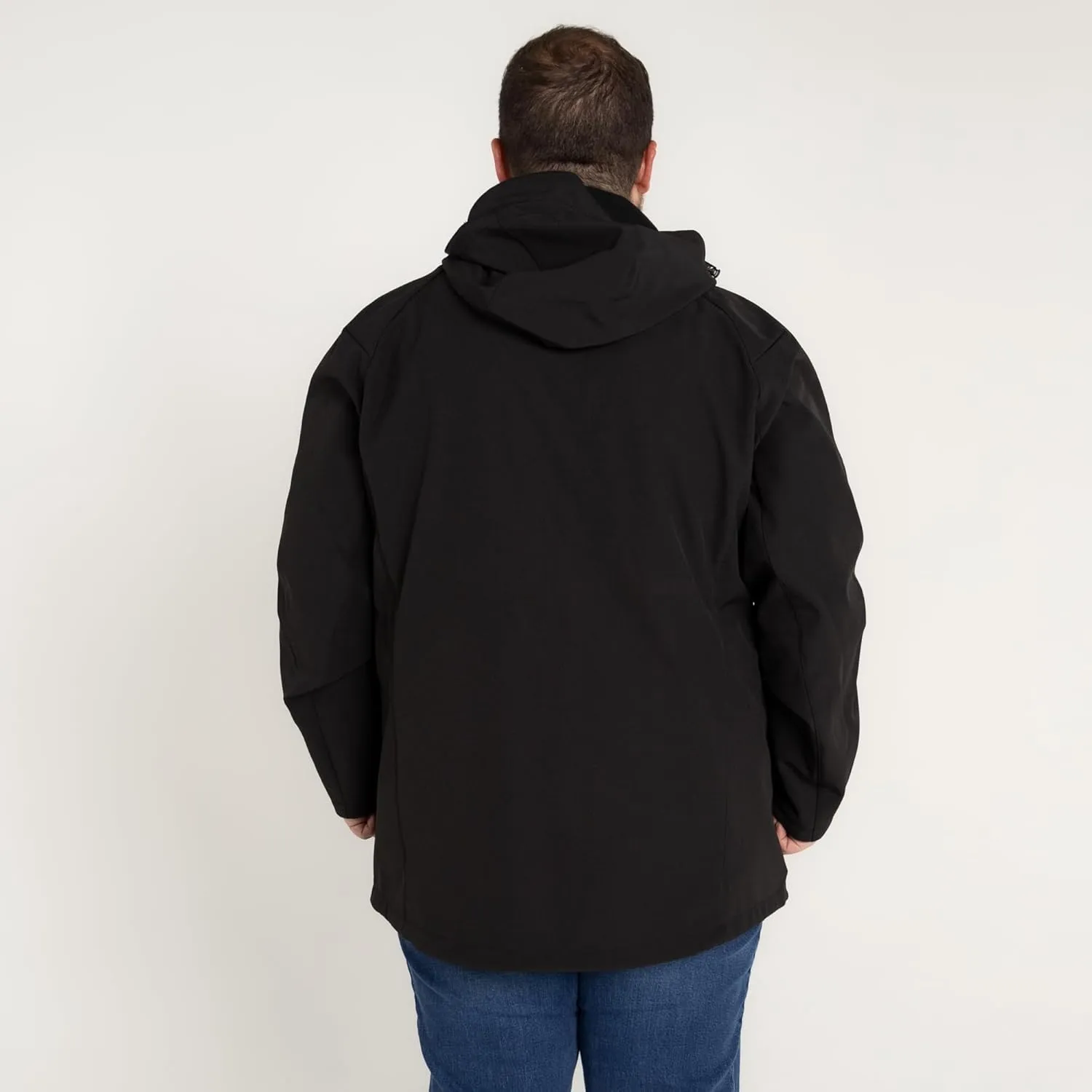 Men's Big 2XL-7XL Cyclone Stretch Soft Shell Hooded Jacket Coat