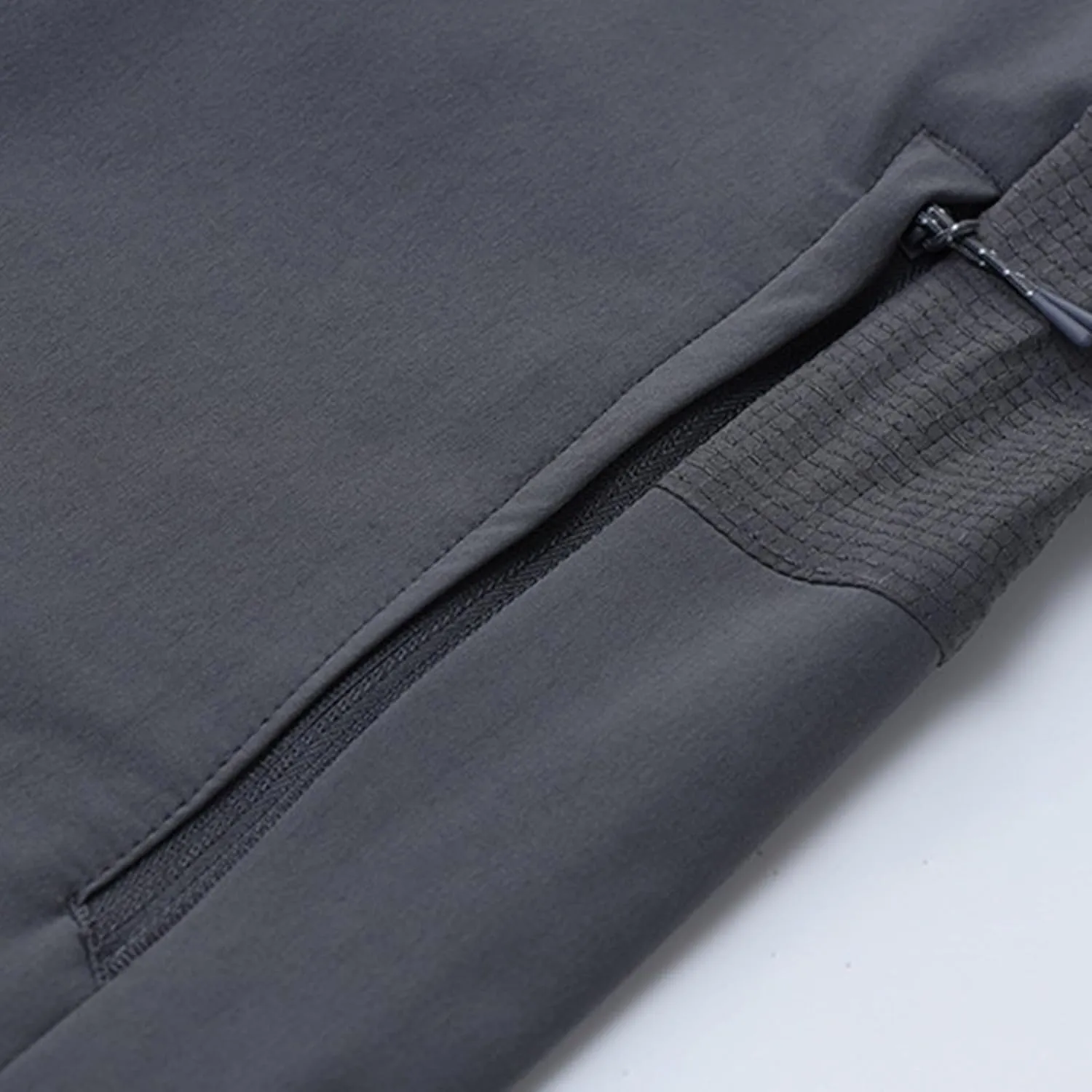 Men's Jackets Lightweight Fashion Long Sleeve Solid Color Zipper Hooded Jacket Classic Breathable Outdoor Jacket