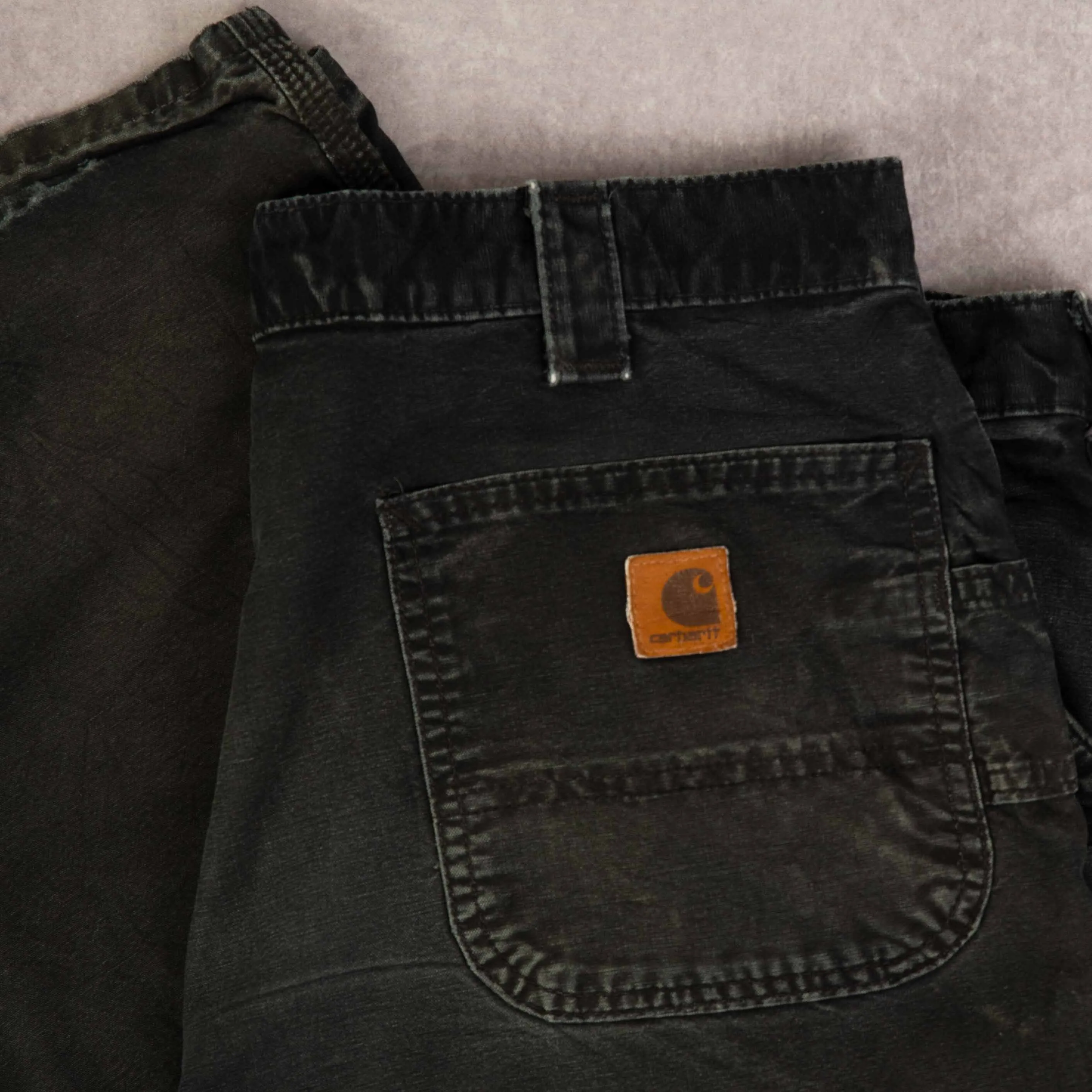MEN'S VINTAGE CARHARTT RELAXED FIT CARPENTER TROUSERS - W38 X L30
