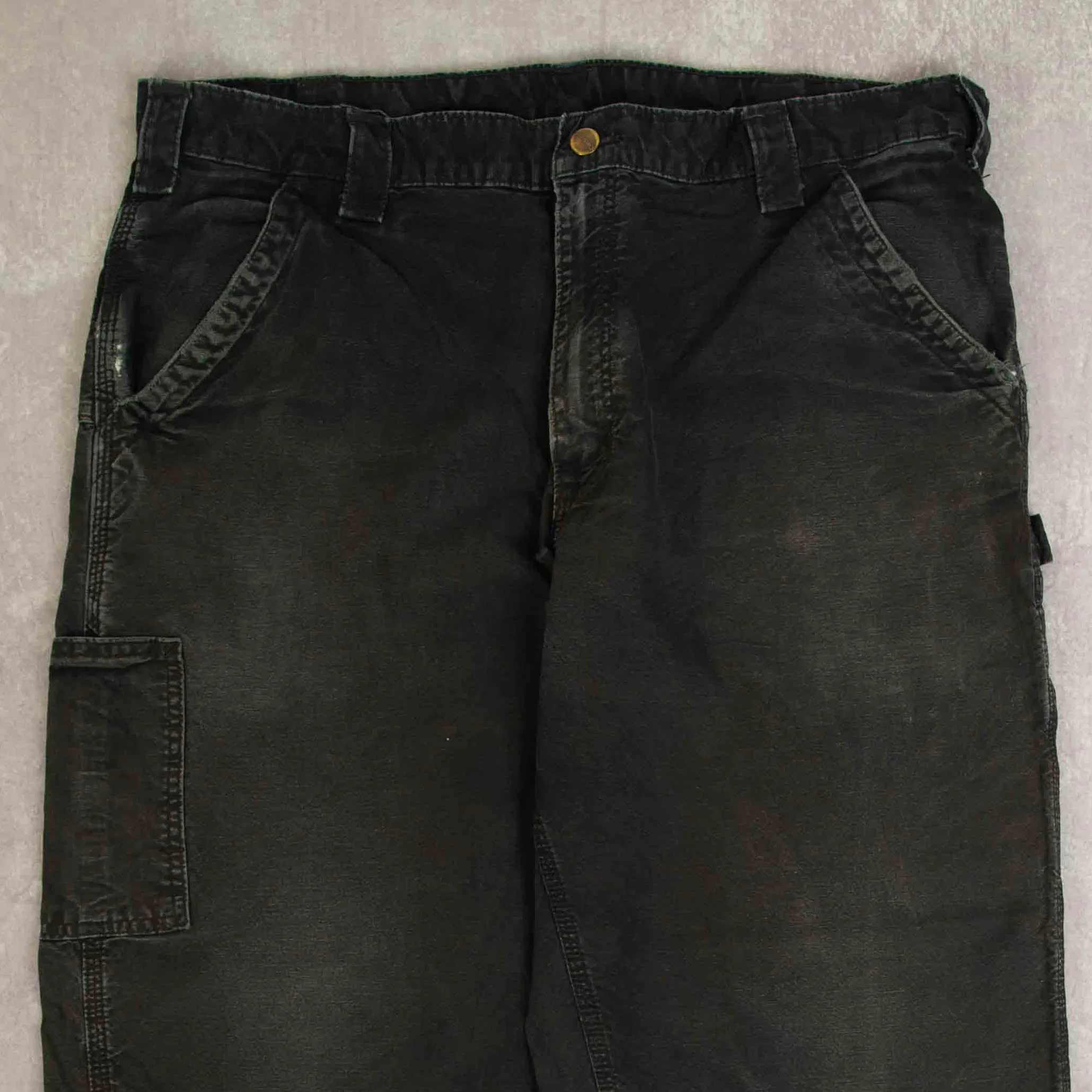 MEN'S VINTAGE CARHARTT RELAXED FIT CARPENTER TROUSERS - W38 X L30