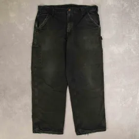 MEN'S VINTAGE CARHARTT RELAXED FIT CARPENTER TROUSERS - W38 X L30