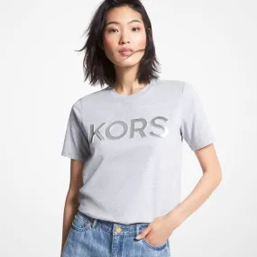 Michael Michael Kors Logo Organic Cotton T-shirt, gray