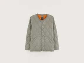 Military Crew Neck Down Jacket (242 / W / GREEN)