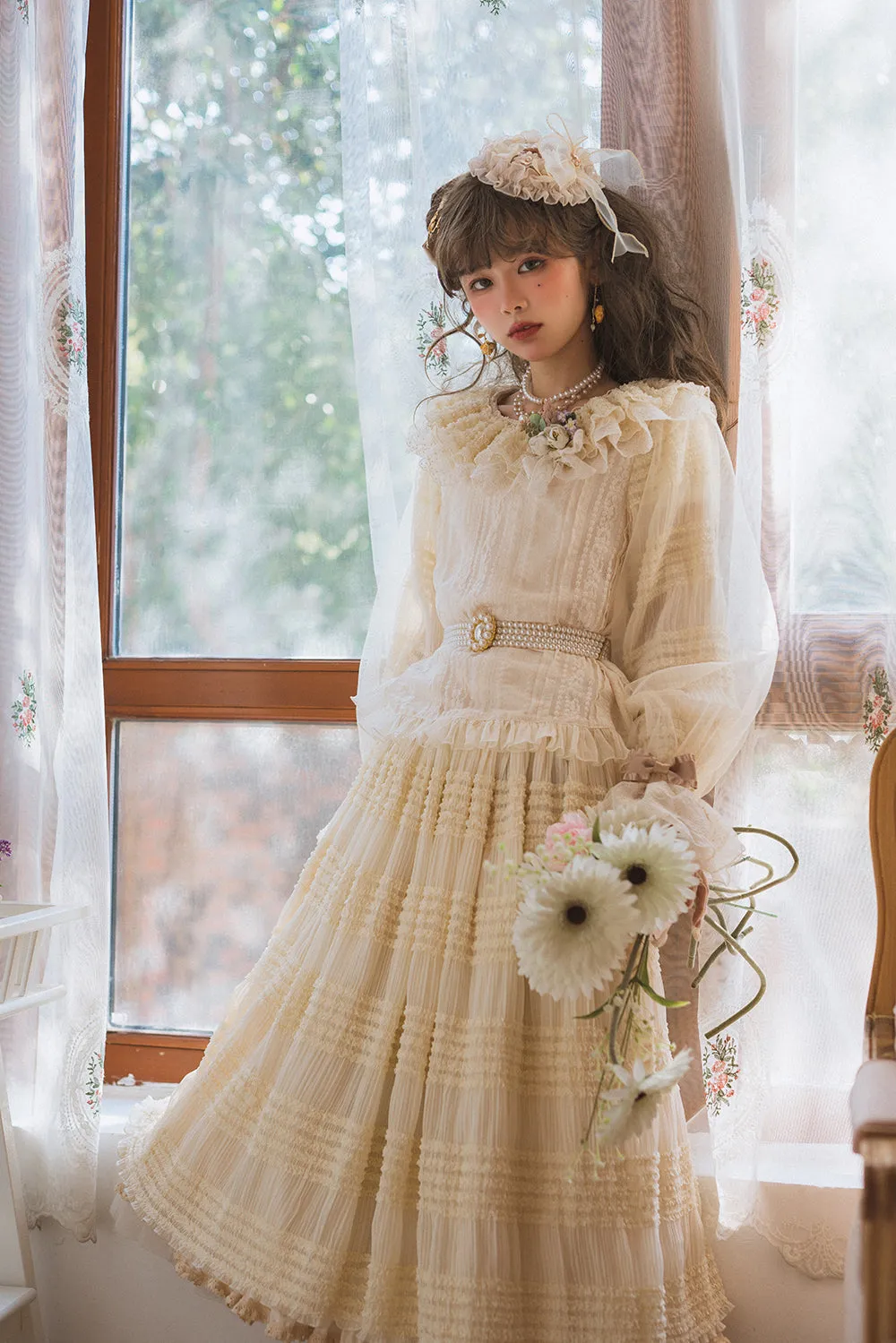 Miss Point~Icing Sugar~Retro Lolita Double-layer Blouse