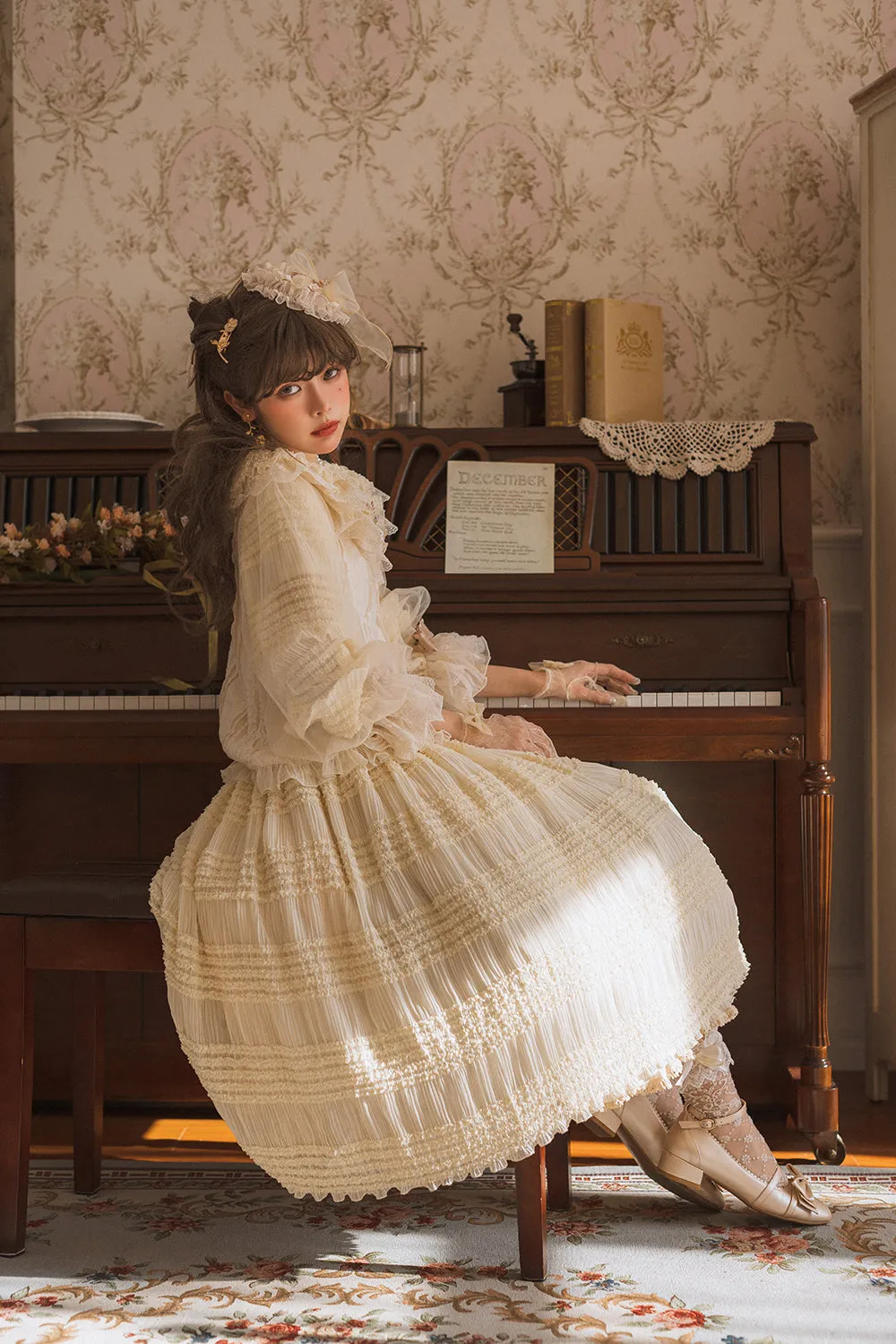 Miss Point~Icing Sugar~Retro Lolita Double-layer Blouse