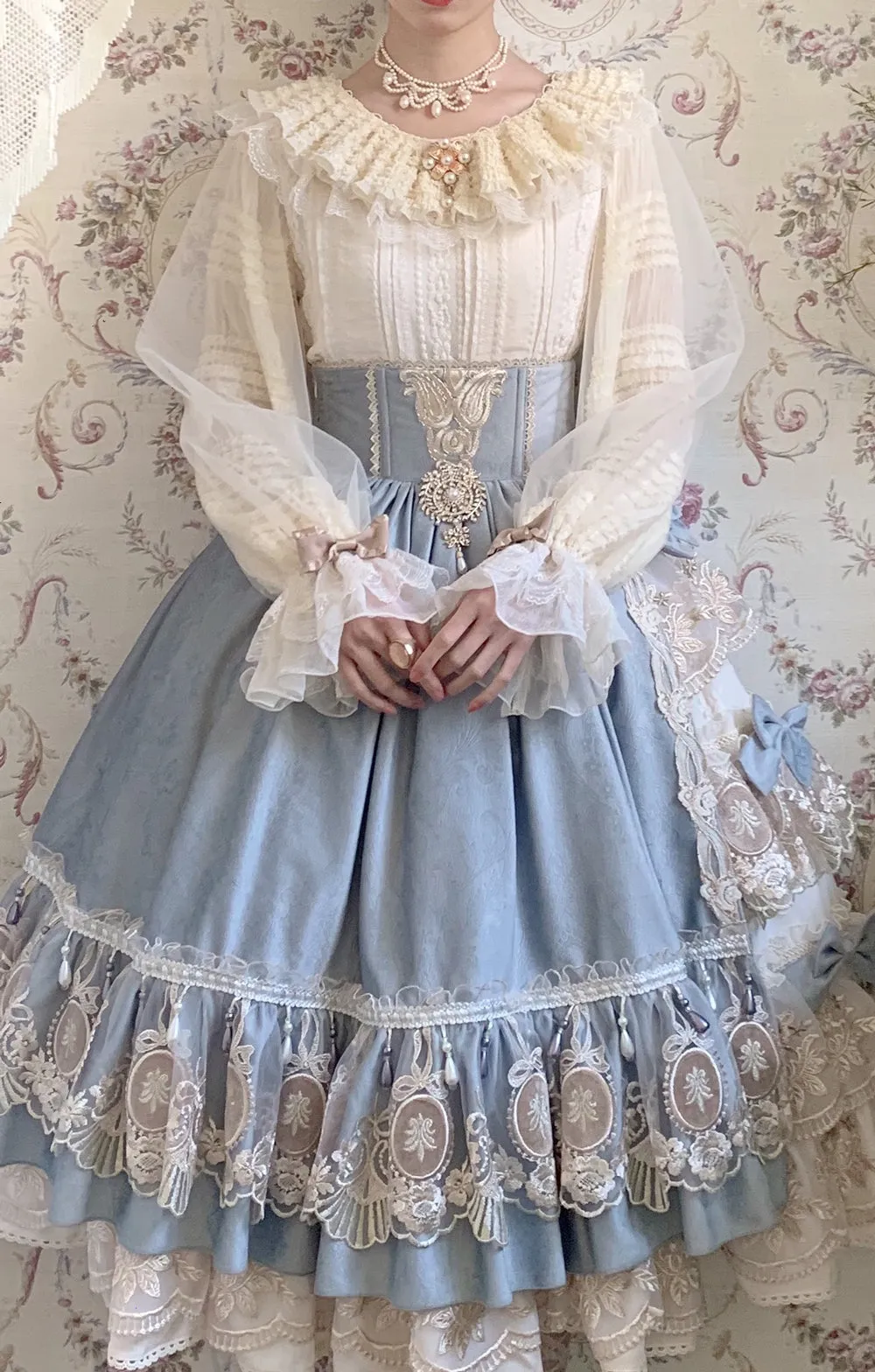 Miss Point~Icing Sugar~Retro Lolita Double-layer Blouse