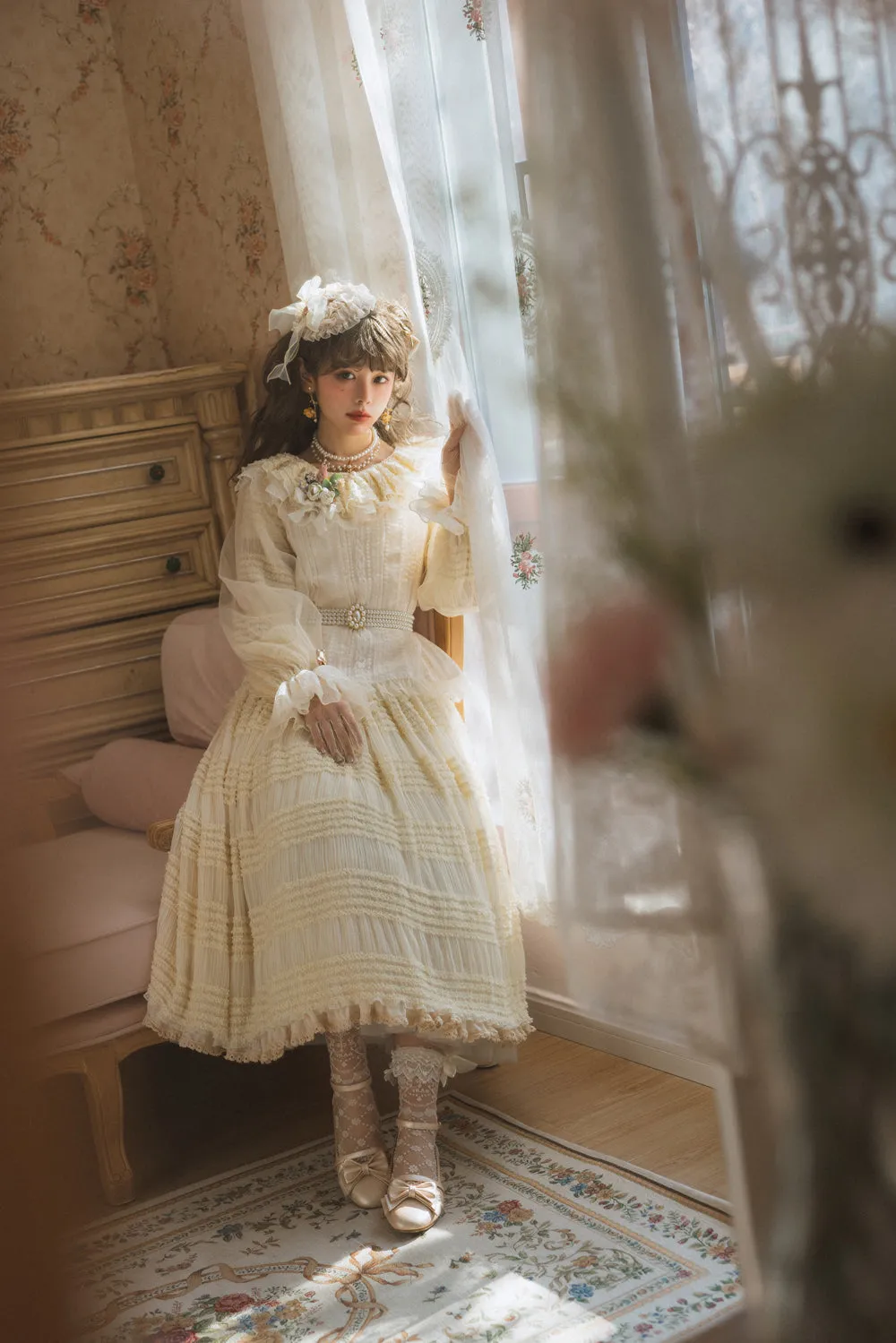 Miss Point~Icing Sugar~Retro Lolita Double-layer Blouse