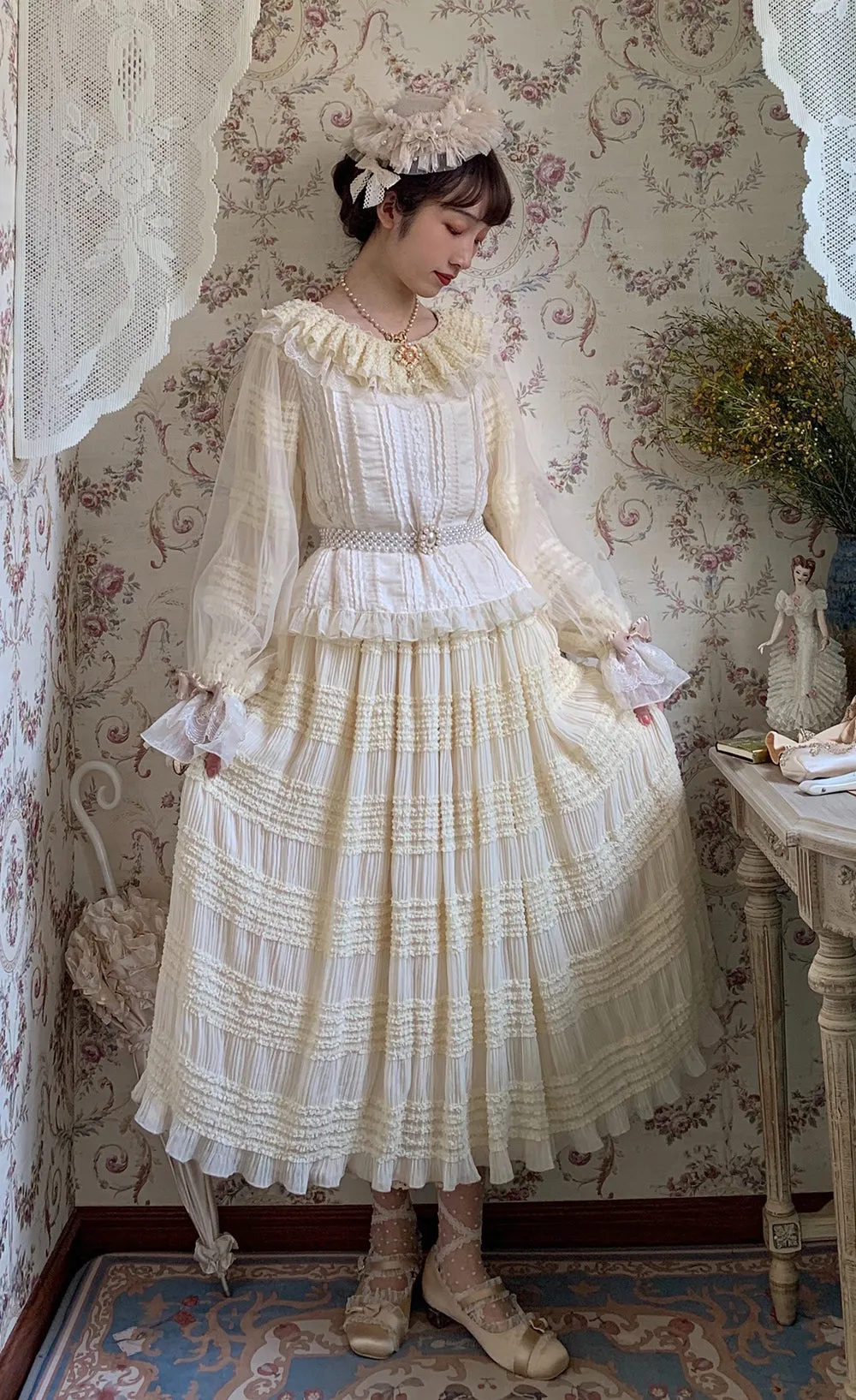 Miss Point~Icing Sugar~Retro Lolita Double-layer Blouse