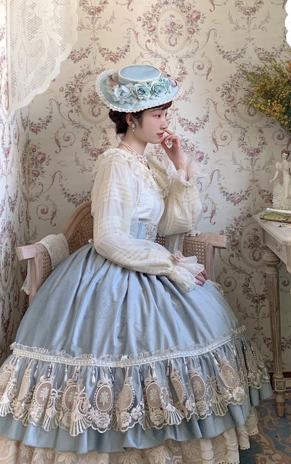 Miss Point~Icing Sugar~Retro Lolita Double-layer Blouse