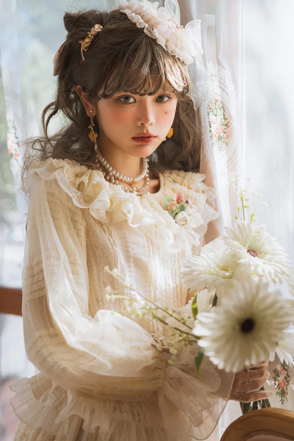 Miss Point~Icing Sugar~Retro Lolita Double-layer Blouse