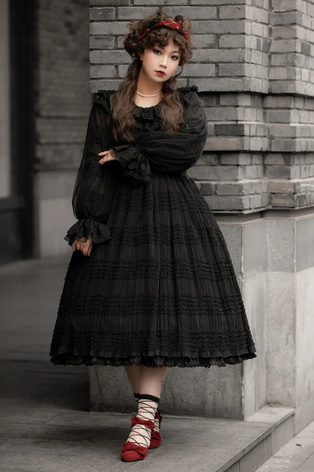 Miss Point~Icing Sugar~Retro Lolita Double-layer Blouse
