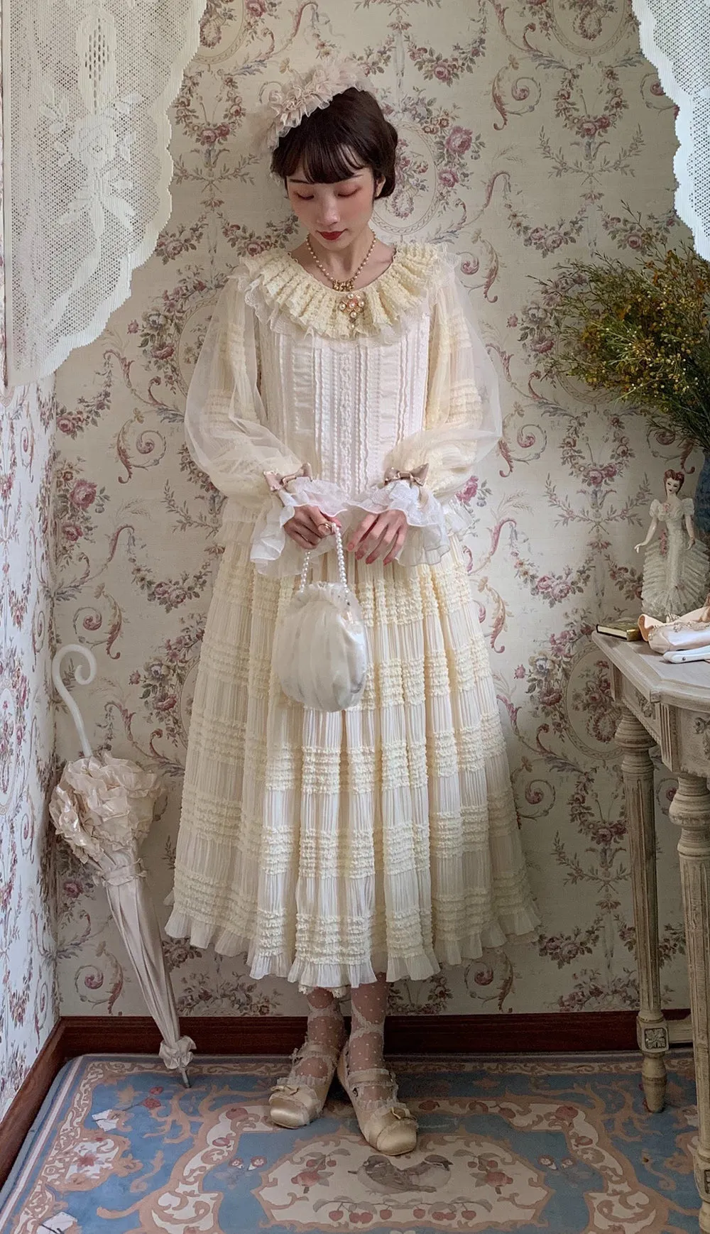 Miss Point~Icing Sugar~Retro Lolita Double-layer Blouse