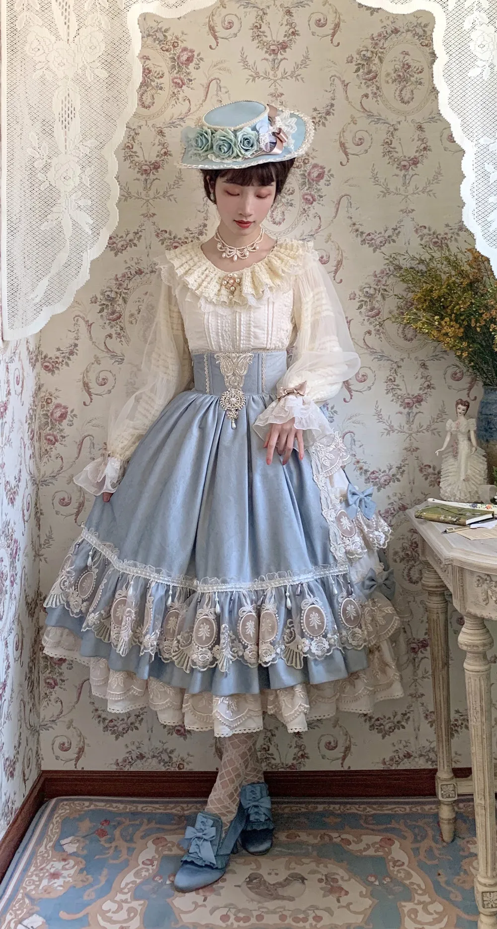 Miss Point~Icing Sugar~Retro Lolita Double-layer Blouse