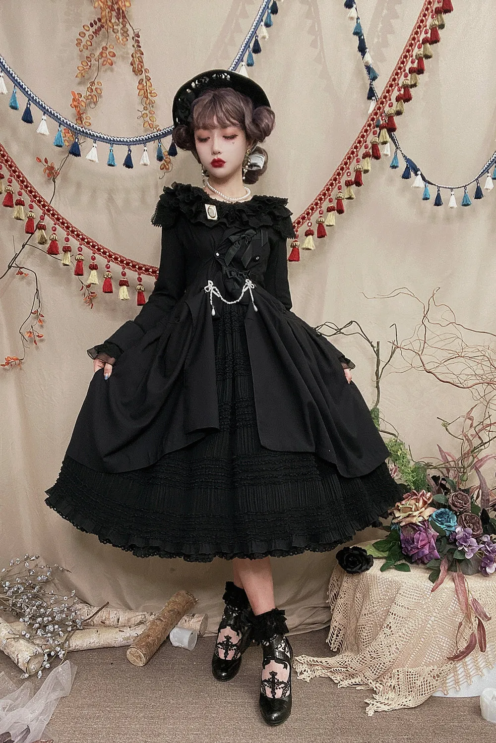 Miss Point~Icing Sugar~Retro Lolita Double-layer Blouse