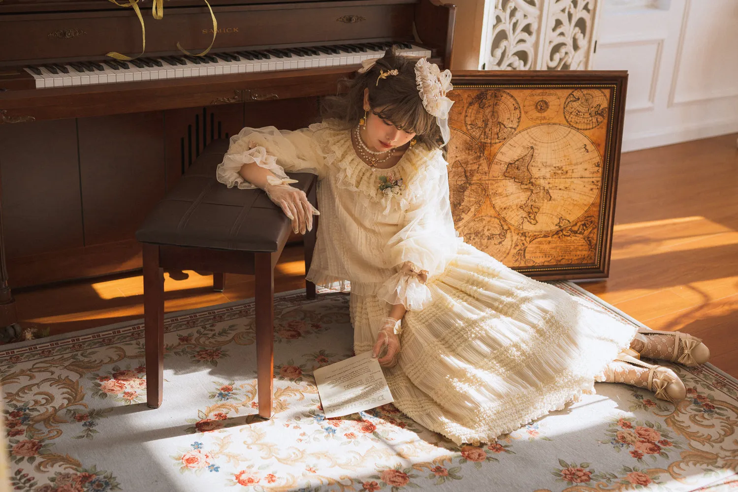 Miss Point~Icing Sugar~Retro Lolita Double-layer Blouse
