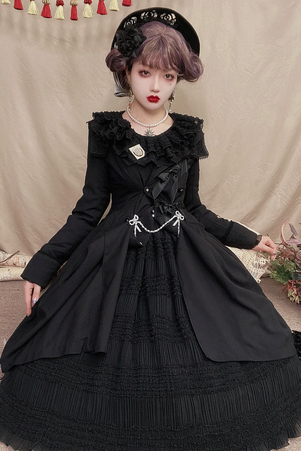 Miss Point~Icing Sugar~Retro Lolita Double-layer Blouse