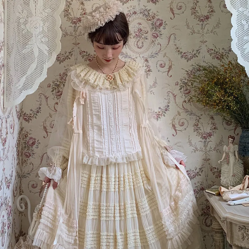 Miss Point~Icing Sugar~Retro Lolita Double-layer Blouse
