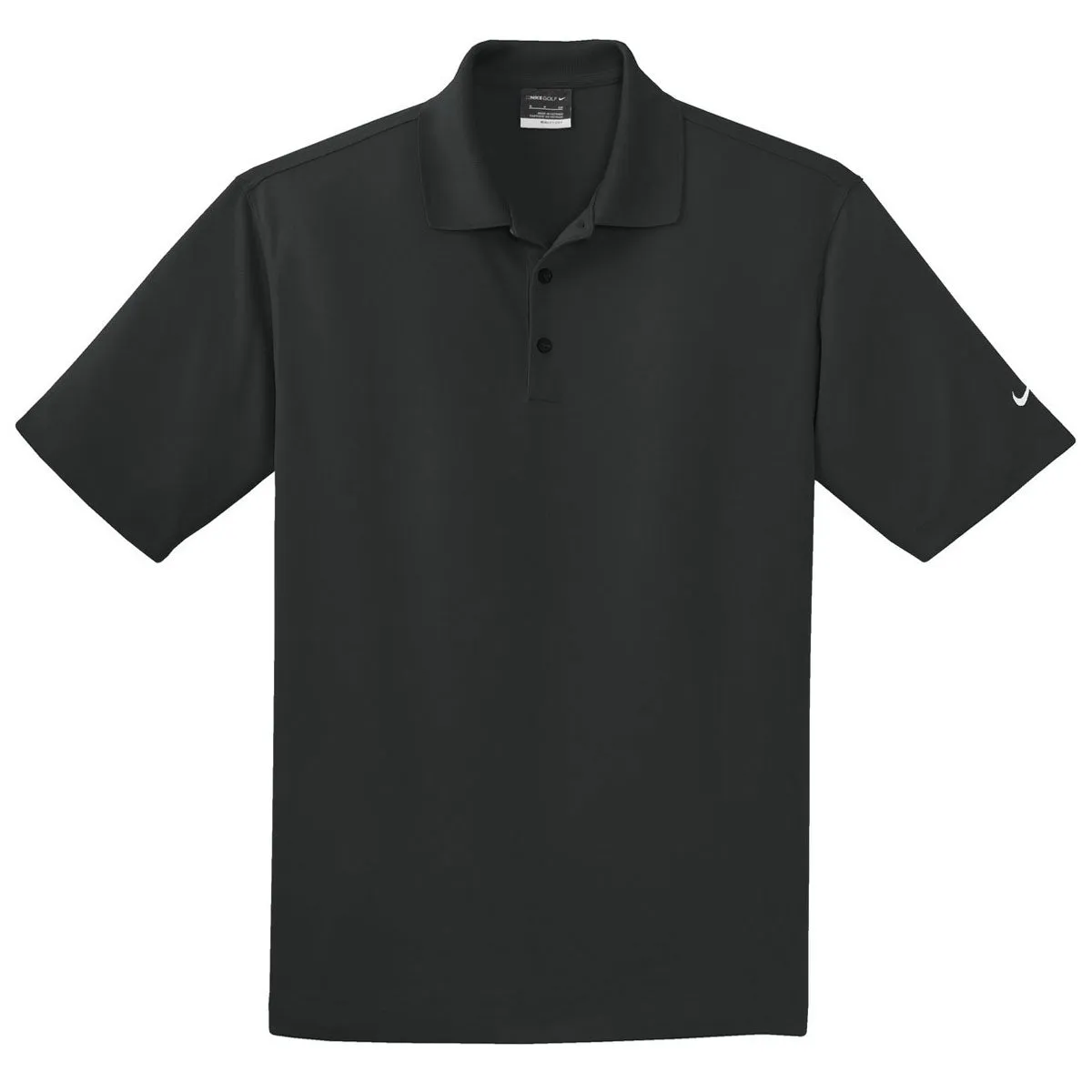Nike Men's Black Tall Dri-FIT Micro Pique Polo