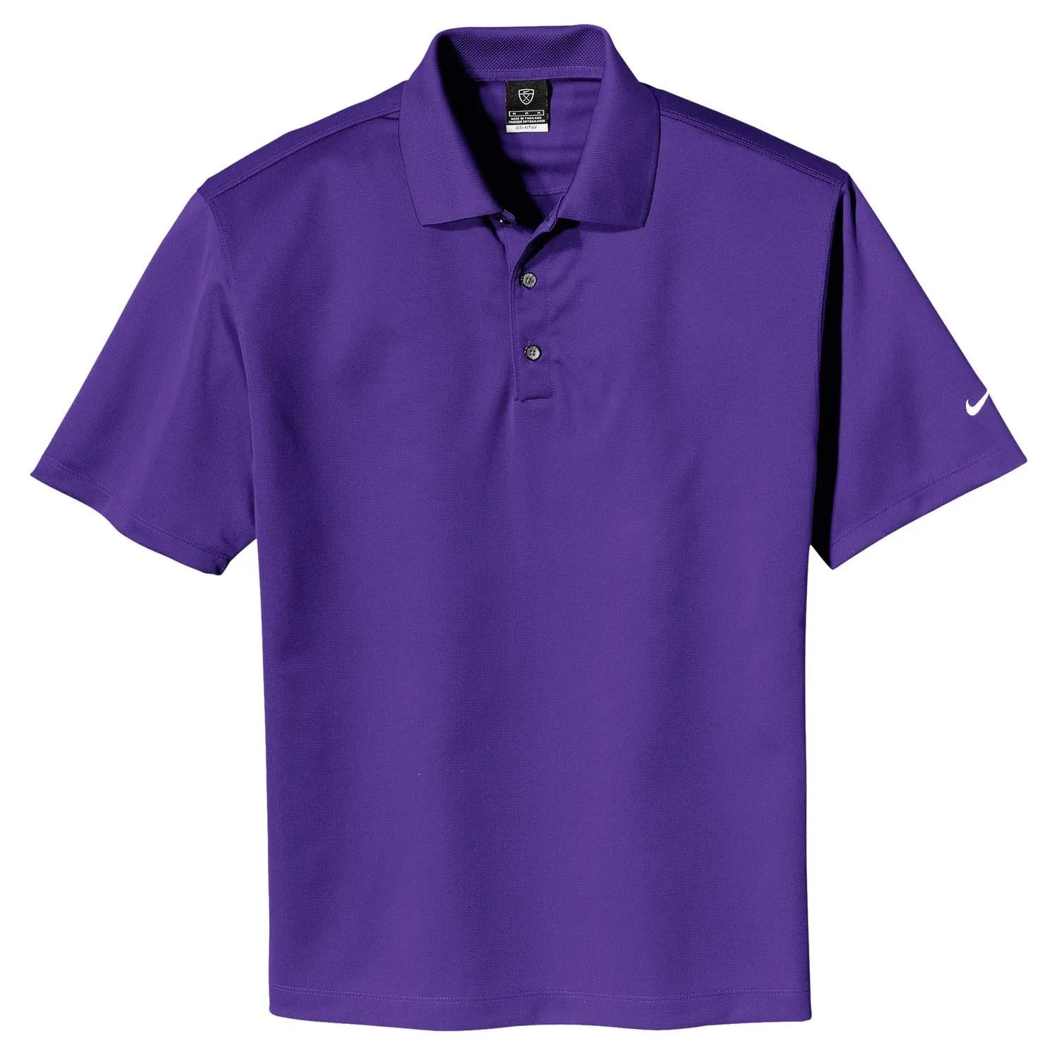 Nike Men's Varsity Purple Tech Basic Dri-FIT Short Sleeve Polo