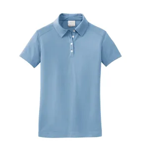 Nike Women's Fair Blue Dri-FIT S/S Pebble Texture Polo