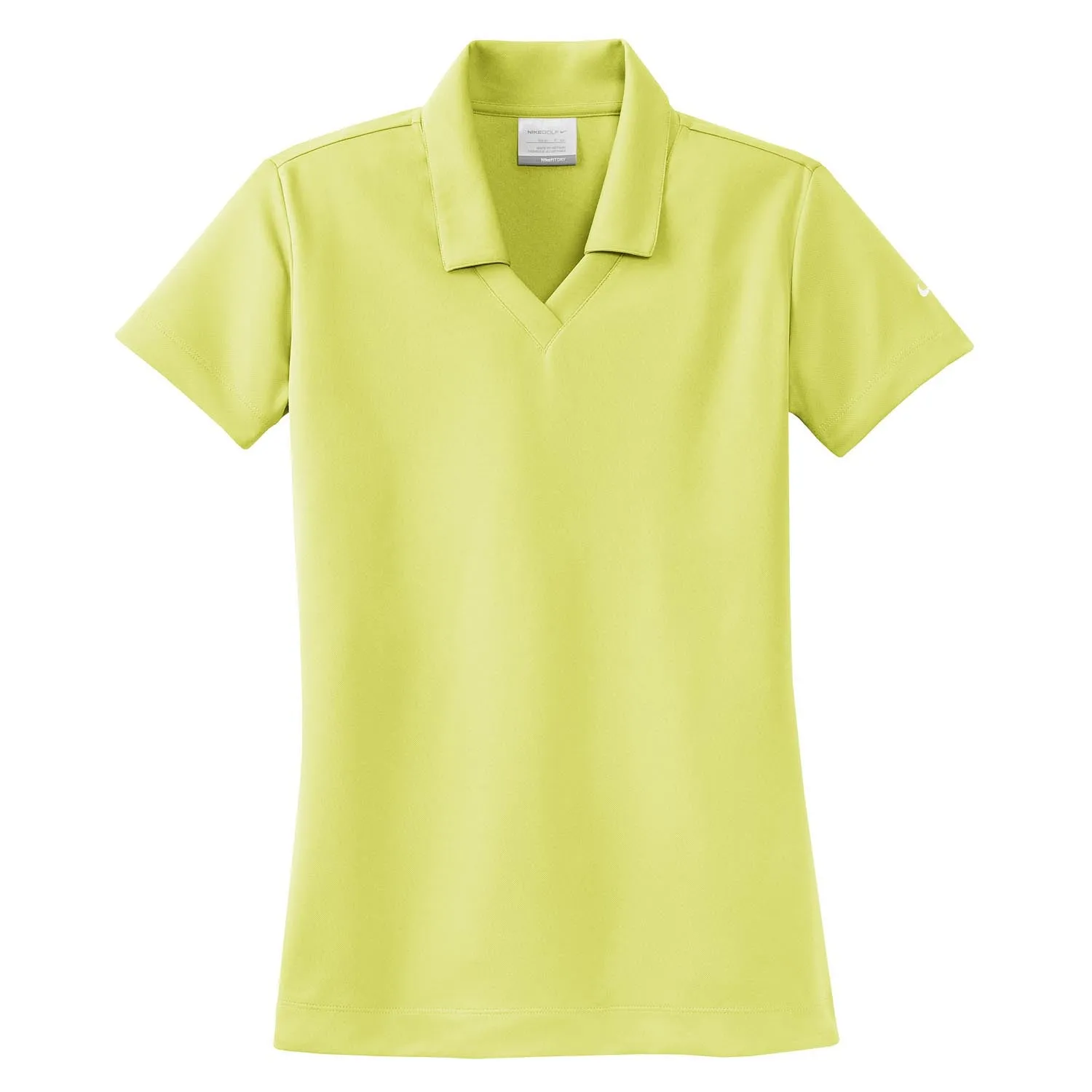 Nike Women's Light Green Dri-FIT S/S Micro Pique Polo