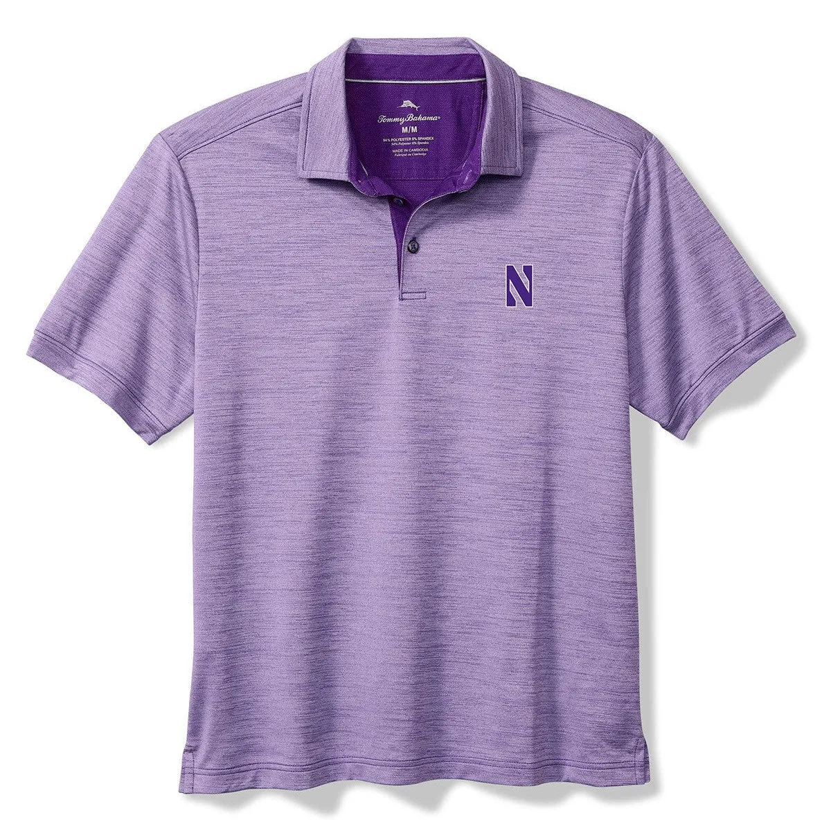 Northwestern Wildcats Men's Tommy Bahama Light Purple Polo