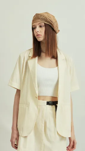 Short Sleeves Blazer