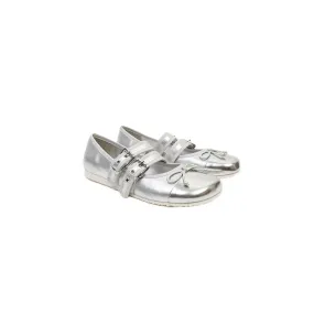 Silver Minimalist Flat With Adjustable Strap