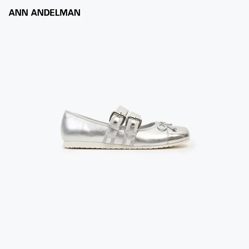 Silver Minimalist Flat With Adjustable Strap