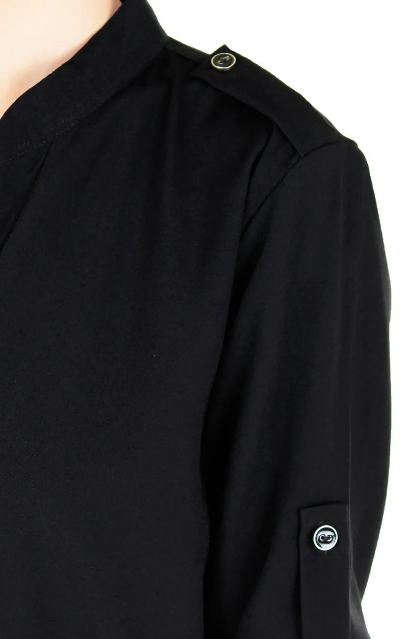 Stay Classic Utility Blouse - Black