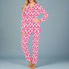 Strawberry pink Women's Long Pajama Set