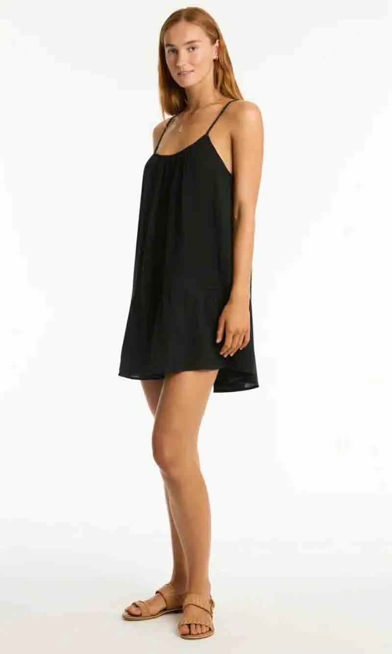 Sunset Short Sundress Black