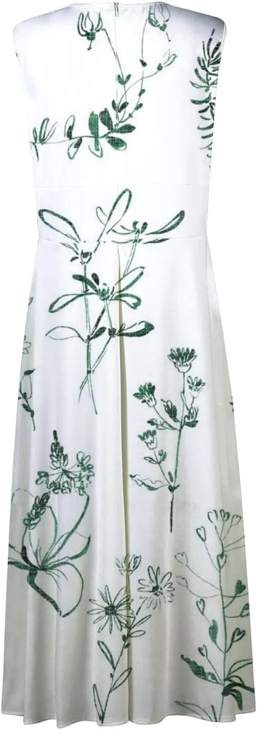 Tea Party Dresses for Woman Maxi V-Neck Stylish Flowy Easter Dresses Friends' Gathering Romantic Summer Dresses 2025 Vacation