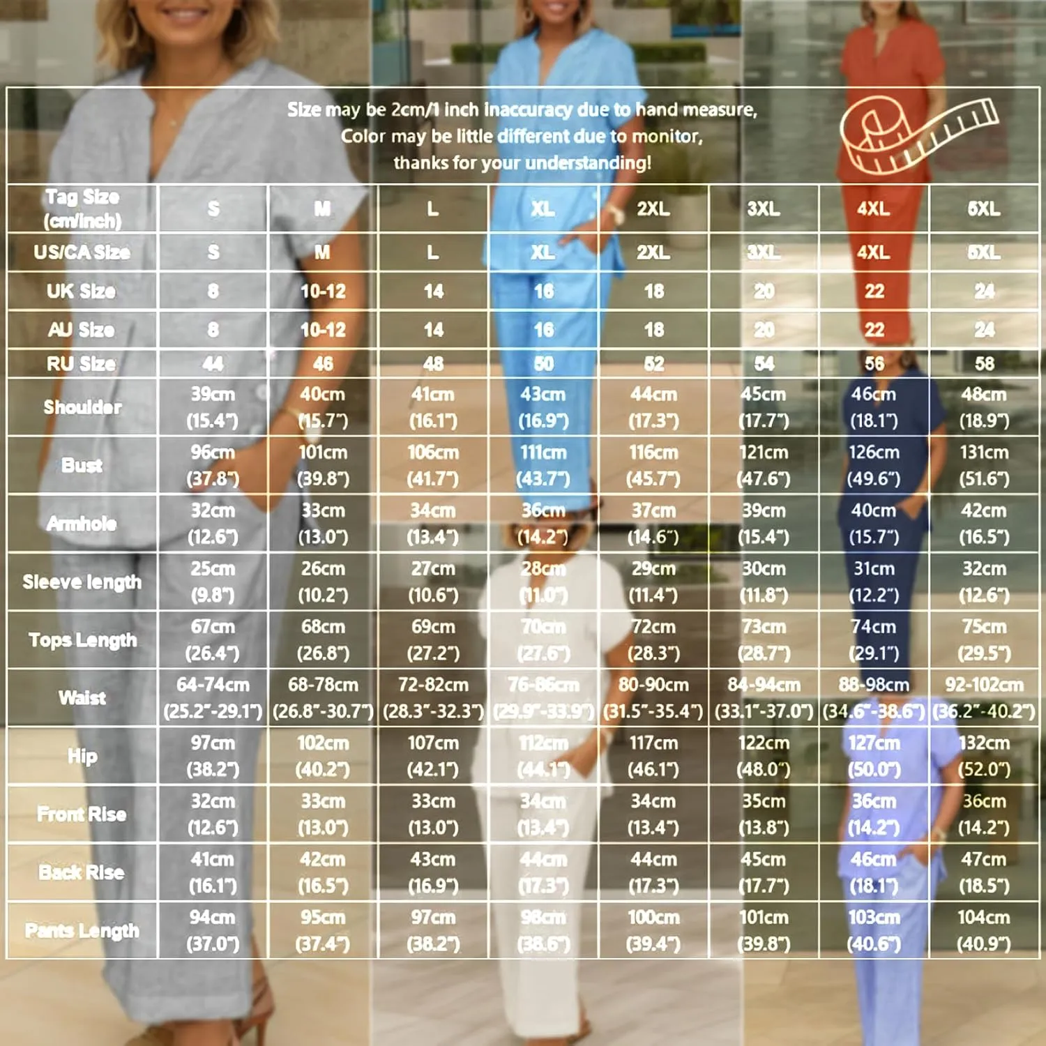 Two Piece Sets for Women Short Sleeve V Neck Tops Wide Leg Pants Linen Lounge Suits Summer Casual Dressy Linen Sets