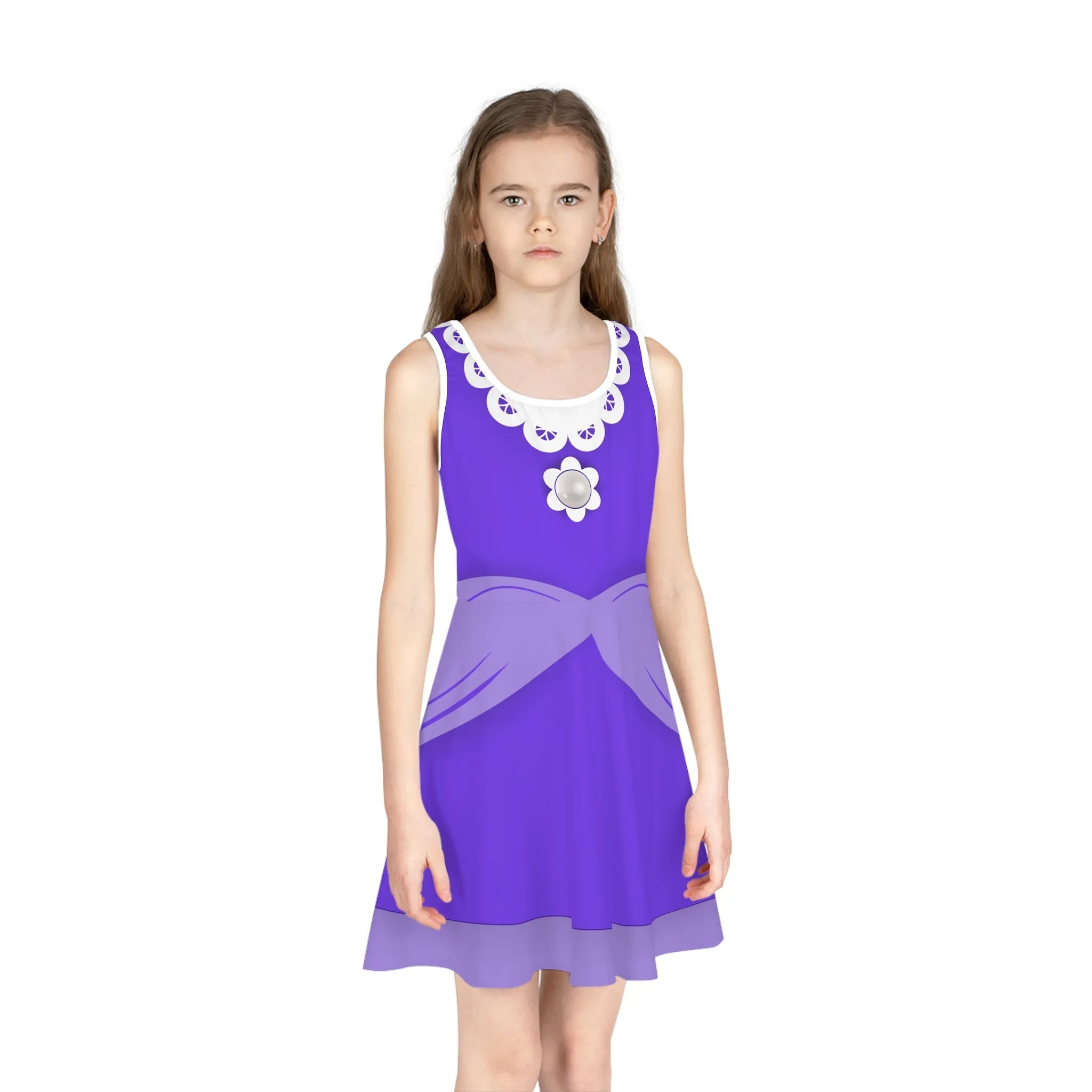 Wa-Villain Girls' Sleeveless Sundress
