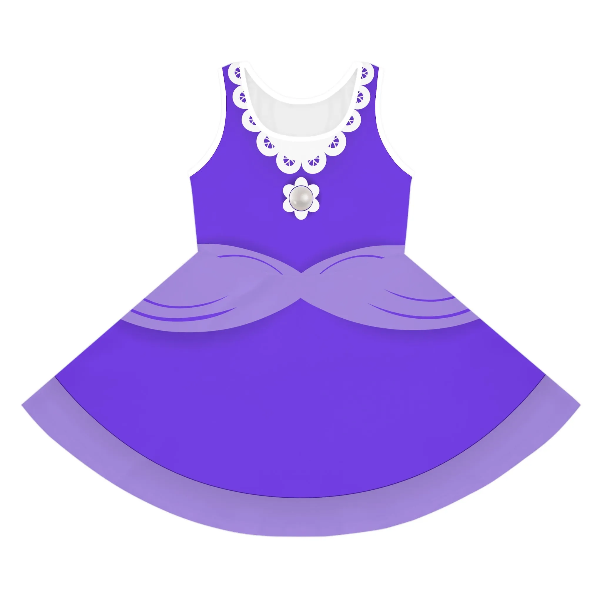 Wa-Villain Girls' Sleeveless Sundress