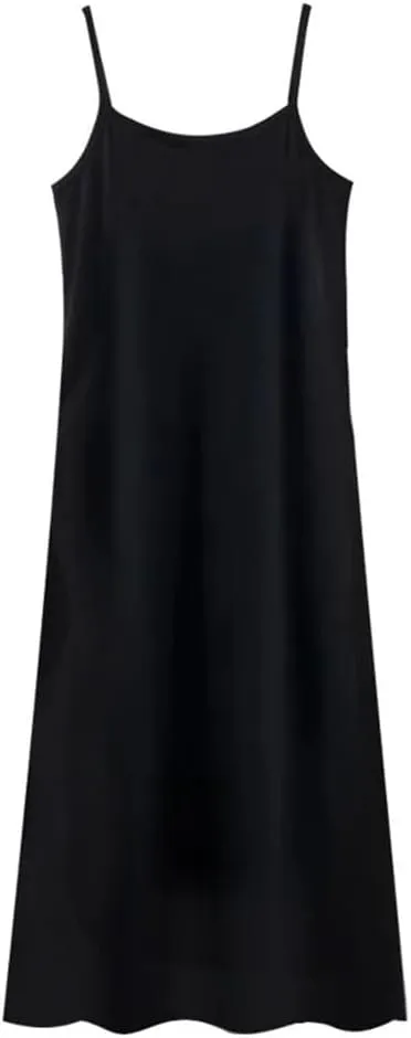 Women's Summer Solid Color Maxi Dress Casual Round Neck Sleeveless Long Party Dress