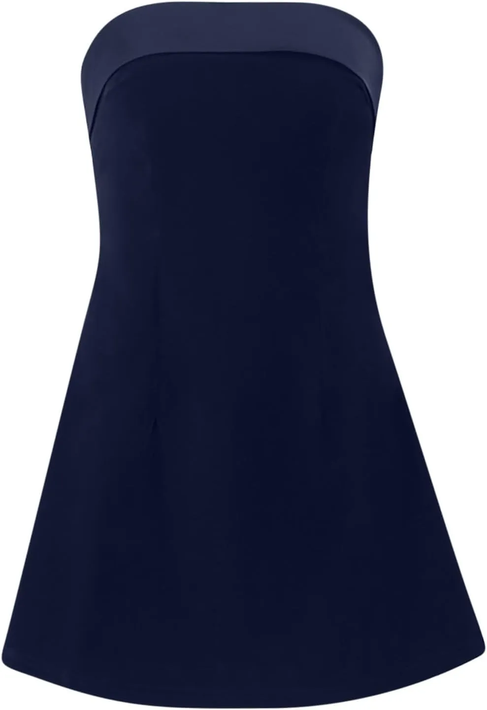 Women's Velvet Strapless Dress Sexy Off Shoulder Bodycon A-Line Mini Dress Evening Party Nightclub Tube Top Dress